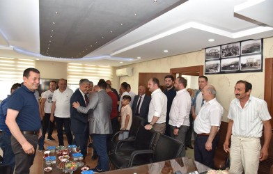 BELEDİYE’DE BAYRAMLAŞMA
