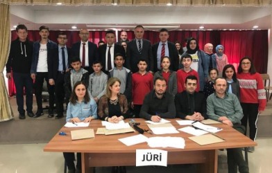 CİBRİL ORTAOKULU BİLGİ YARIŞMASINDA BİRİNCİ