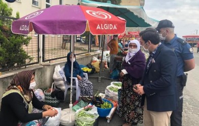KAYMAKAM PAZAR ESNAFINI ZİYARET ETTİ
