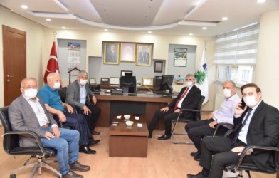 BAŞKAN YÜCE’DEN BELEDİYE’YE ZİYARET