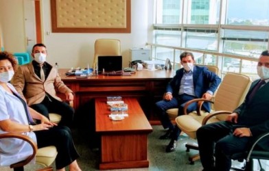 KAYMAKAM’DAN EMNİYET VE HASTANEYE ZİYARET