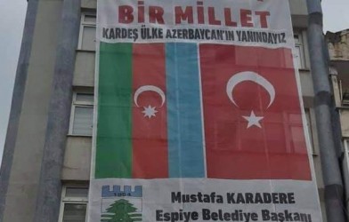 ESPİYE BELEDİYESİNDEN AZERBAYCAN’A DESTEK..