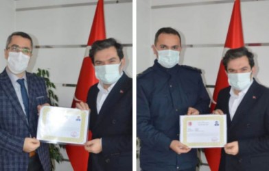 KAYMAKAMDAN KOMUTAN VE MüFTüYE BAŞARI BELGESi