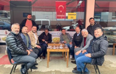 KARADERE,ESNAFLARLA BULUŞTU