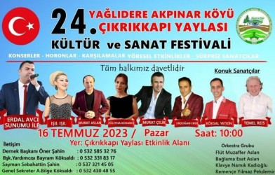 ÇIKRIKKAPI YAYLA ŞENLiĞi DüZENLENECEK