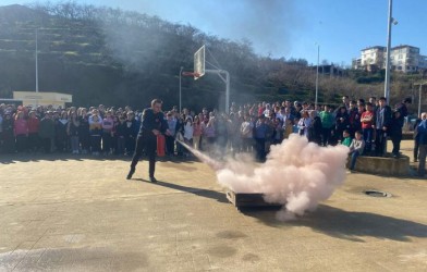 YANGIN TATBİKATI YAPILDI